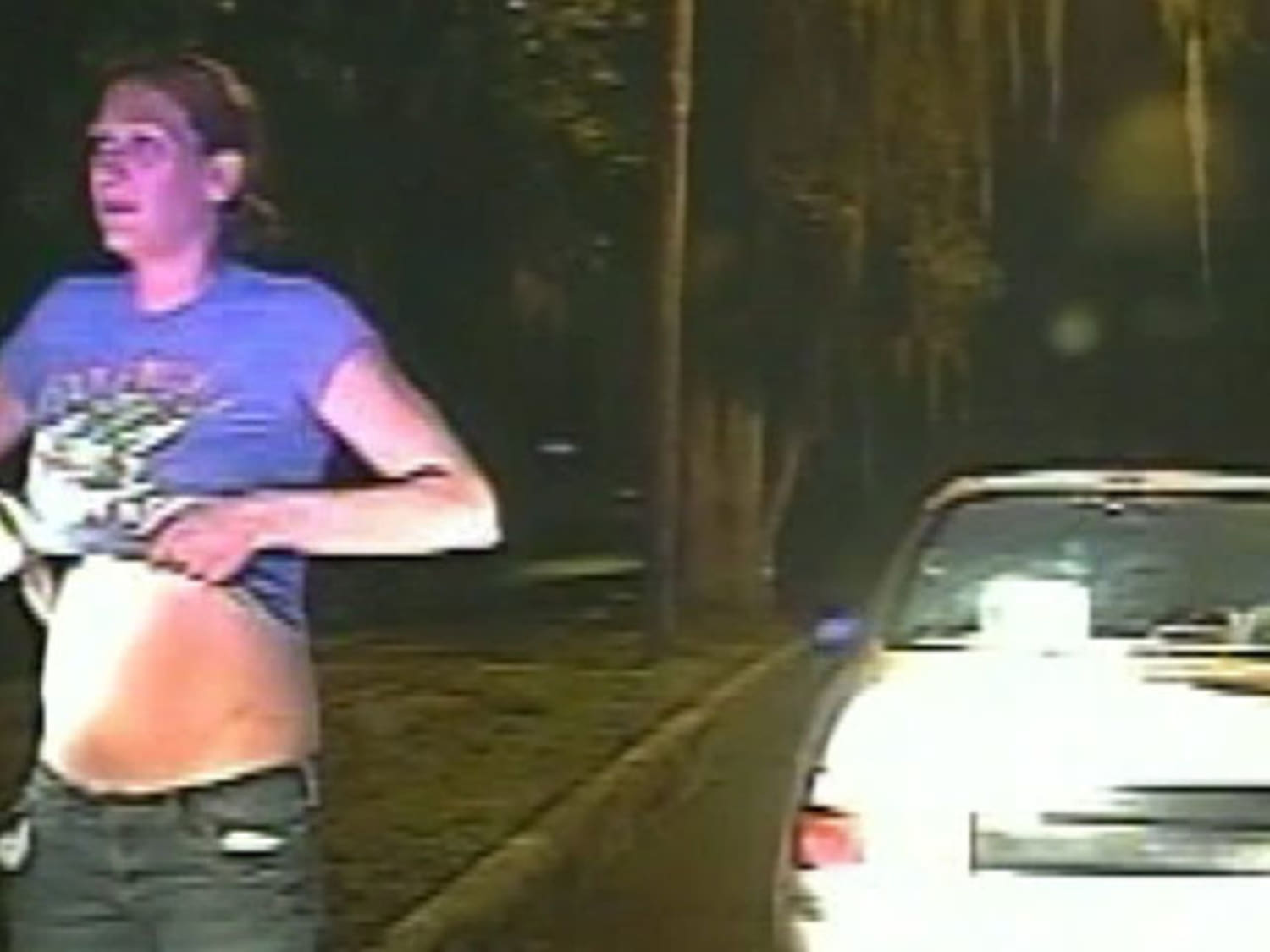 Woman asked to lift shirt, shake bra during traffic stop?